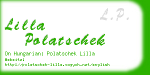 lilla polatschek business card